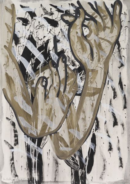 [2007] Flower Signature, Acrylic...paper, 100x71cm